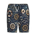 thumbnail image 4 of Fotbe Nautical Pajama Shorts for Men, Men's Pajama Bottoms, Sleepwear,Short Pajama Pants-4X-Large, 4 of 9