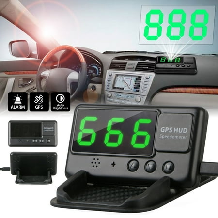 Universal Digital Car GPS Speedometer HUD Head Up Display MPH/KM Overspeed
