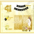 thumbnail image 3 of 41st Birthday Decoration Black and Gold for Boy & Girl, 41st Cake Topper, 41st Party Supplies for Her and Him, 41st Birthday Photo Props, 3 of 4