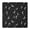 Black Moon Star, variant on Black Cat Head Pattern Square Fitted Tablecloth with Elastic Edge,Square Table Cover,Washable Elastic Table Cover for Home Kitchen Party Decor 34"x34"