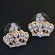 thumbnail image 4 of Conjuntos De Joyas Yinane Aleación De Cristal Chapado en Oro Nupcial Boda Collar Pendientes, 4 of 6
