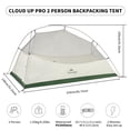 thumbnail image 2 of Tienda de campaña para mochileros Naturehike Cloud up Pro para 2 personas, impermeable, 2 of 7