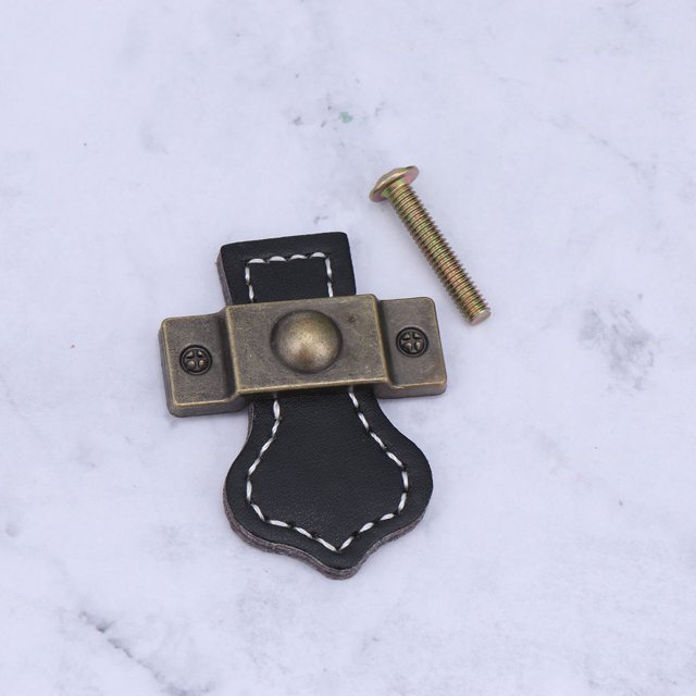 unbranded Mango Para Puerta Y Cajón Negro De Cuero Resistente Perfecto Para Todo Tipo De Muebles