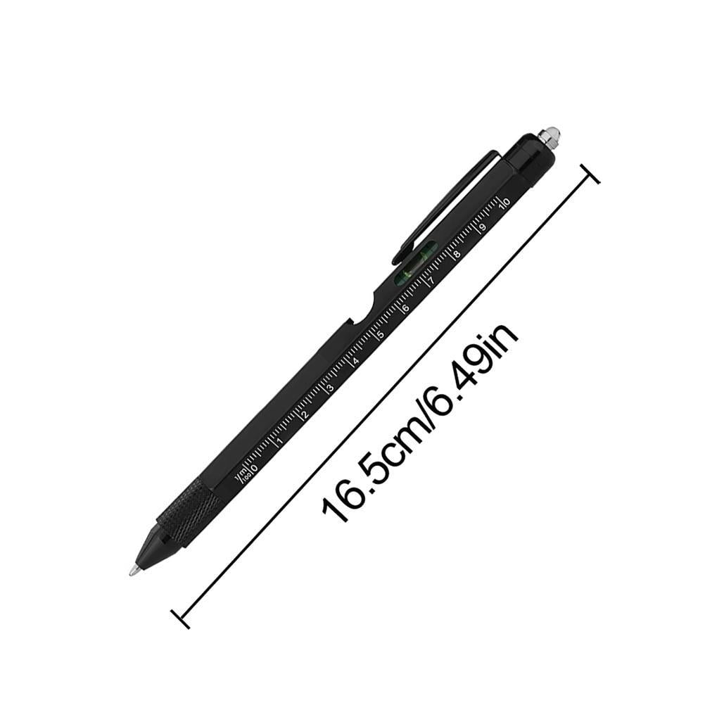 Multitool Pen Set LED Light Touchscreen Stylus Ruler Level Bottle Opener Screwdriver Ballpoint Pen Christmas Gifts for Men Husband Dad