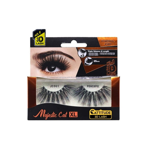 Ebin New York Cattention 3D 25mm 3X Lashes Majestic Cat
