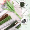 thumbnail image 3 of Alambre Floral Uxcell 0.3mm 30 Gauge, 200 Pcs Alambre para Flores, Alambre Envuelto en Papel para Manualidades, Blanco/Verde Oscuro, 3 of 6