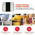 thumbnail image 5 of HealthMate Heated Massage Lumbar Cushion - Gray, 5 of 5