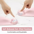 thumbnail image 3 of RUseeN Ergonomic Mouse Pad with Gel Wrist Rest, Comfortable Mousepad with Smooth Wrist Support Surface and Non-Slip PU Base, Computer, Laptop, Office & Home, Pink, 3 of 7