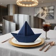 thumbnail image 2 of REGALWOVEN 12 Pack Cloth Napkins, Cotton Washable and Reusable Table Dinner Napkins for Restaurant, Weddings, Events Navy Blue 16x16inch, 2 of 6
