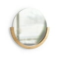 thumbnail image 3 of Umbra Mira Wall Mirror Decorative Round Mirror With Wood Frame, 3 of 16