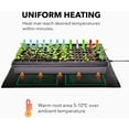 thumbnail image 3 of BN-LINK Durable Seedling Heat Mat Warm Hydroponic Heating Pad Waterproof 20" x 20.75" for Seed Starting Greenhouse and Germination, 3 of 7