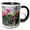 Black/White, variant on 3drose, Flowers in Window Boxes, Nantucket, Massachusetts, Usa, 15oz Two-tone Red Mug