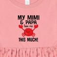 thumbnail image 4 of Inktastic Mimi and Papa Love Me Crab Girls Baby Dress, 4 of 5