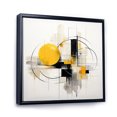 thumbnail image 2 of Designart "Purity of Form Grey Yellow Minimalism III" Abstract Collages Floater Framed Canvas Wall Art, 2 of 7
