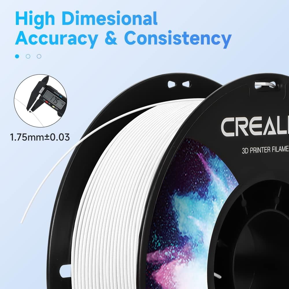ABS Filament 1.75mm-Christmas Gifts, 3D Printer Filament, No-Tangling, Strong Bonding and Overhang Performance Dimensional Accuracy +/-0.02mm, 2.2lbs/Spool