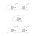 thumbnail image 2 of jesticaly Silicone Wireless for True Wireless Earphone Cover Box Charging Case clear 5Set, 2 of 6