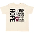 thumbnail image 3 of Inktastic Multiple Myeloma Hope Love Strength Boys or Girls Toddler T-Shirt, 3 of 5