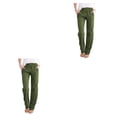 thumbnail image 4 of Sonducket Pantalones casuales de pierna ancha para mujer con bolsillos - Manténgase cómodo todo el día Pantalones largos de tela de algodón Type2 NO2, 4 of 6