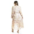 thumbnail image 3 of Vestido vaporoso de manga larga Roman Fashion /Tallas Extras, 3014 (Lila / Amarillo) lila 40, 3 of 6