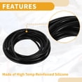 thumbnail image 6 of 1pc 130PSI Max Pressure Silicone Vacuum Tubing Hose for Chevrolet for Buick for Lincoln Engine Automotive Vacuum Line Silicone Black 20FT 1/8" 3mm ID 2mm ID 2mm Thickness, 6 of 7