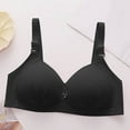 thumbnail image 2 of AINIYS Soft Cup Bra Secure Fit Bra for Women Wireless Plus Size Breathable Everyday Bras Bralette Thin Fabric Bralettes Wide Straps Black 40/90, 2 of 6