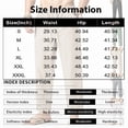thumbnail image 3 of WULMLEO Men's Linen Pants Casual Beach Summer Pant Elastic Waist Drawstring Lightweight Trousers Khaki L, 3 of 5