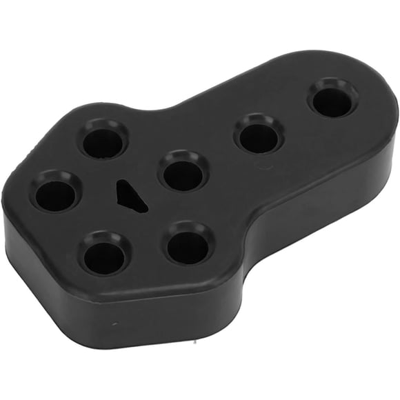 Car Rubber Exhaust Hanger, Universal Car Exhaust Hanger Ring Muffler Rubber Insulator Mounting Bracket 7 Holes 12mm(Black)