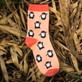 thumbnail image 6 of MZXELPRJD No Show Socks Womens Fun Socks Cute Penguin Animal Fun Novelty Cotton Gift, Ankle Compression Socks for Women Pink, 6 of 6