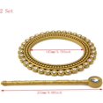 thumbnail image 3 of Set of 2 Gold Curtain Tie with Rod Plastic Curtain Buckle Drapery Holdbacks Curtain Ring Drapery Tiebacks for Window Decoration, 3 of 9