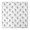 White Dancing Skeleton, variant on Colorful Skull Pattern Square Fitted Tablecloth with Elastic Edge,Square Table Cover,Washable Elastic Table Cover for Home Kitchen Party Decor 36"x36"