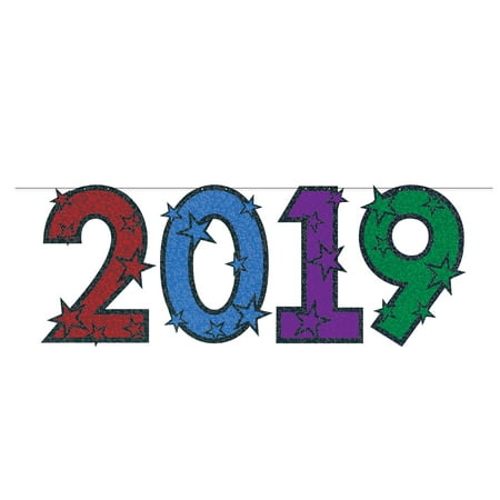 New Years 2019 Streamer - Party Decoration - 1 per