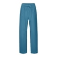 thumbnail image 2 of Men's Casual Summer Pants Loose Fit Comfortable Lightweight Breathable Trousers for Daily Wear Leisure Activities Yoga Beach Men's Grey Dress Pants Oversized Big and Tall, 2 of 5