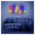 thumbnail image 3 of Letrero De Neón Feliz Cumpleanos Con Luz LED Regulable Por USB Para Decoración De Pared De Dormitorio, Sala De Estar, Bar, 40.6cmx21.3cm, 3 of 6