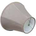 thumbnail image 4 of TOOTOO STAR 7" x 15" x 10.5" Fabric Lamp Shade, Royal Style Spider Lampshade, Home Decor Brown Bell Lampshade for Floor Lamp Table Lamp, 4 of 7