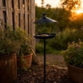 thumbnail image 6 of Bird Feeders for Outdoors Squirrel Proof,Metal Bird Feeder,Squirrel Proof Wrought Iron Bird Feeder, Ground Insert Metal Outdoor Feeding Station for Garden Courtyard Small Wild Birds(Black 36.6in), 6 of 7