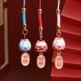 thumbnail image 3 of EXHUMKY Cat Keychains 12 Pcs Ceramic Lucky Cat Charms for Phone Bags Keys Accessories Decor, 3 of 6