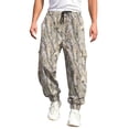 thumbnail image 3 of Havenx Baggy Camo Cargo Sweatpants for Men Maple Leaf Print Elastic Waist Tapered Cargo Joggers with Pockets Wide Leg Bottoms Workout Casual Fashion Loose Fit Gym Outfits,Mint Green XL, 3 of 5