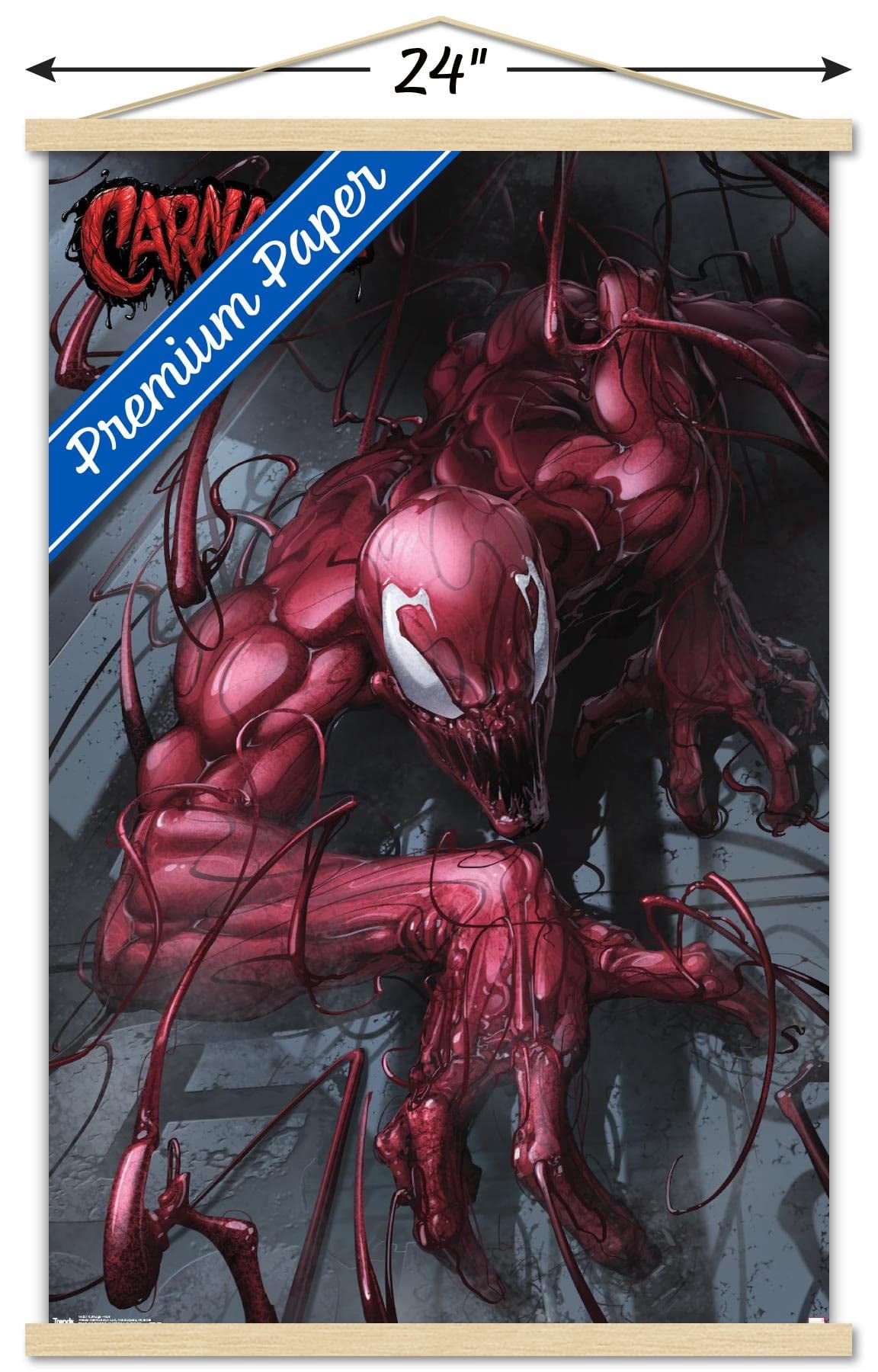 Marvel Comics - Carnage - Wall Wall Poster with Magnetic Frame, 22.375" x 34"