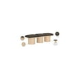 thumbnail image 2 of Meridian Furniture Pavilion Brown Boucle Fabric Bench, 2 of 7