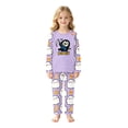 thumbnail image 3 of Matching Family Halloween Pajamas Set - 2 piece Ghost Print Long Sleeve Tops + Pants Outfit Sets,Casual Halloween Pajamas Sets for Family Holiday Night for 80 Pjs, 3 of 7