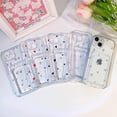 thumbnail image 6 of Compatible for iPhone 14 Plus Case Clear with Card Holder, Cute Heart Pattern Love Design for Women Girl, Protective Soft TPU Shock-Absorbing Wallet Case for iPhone 14 Plus-White Heart, 6 of 13
