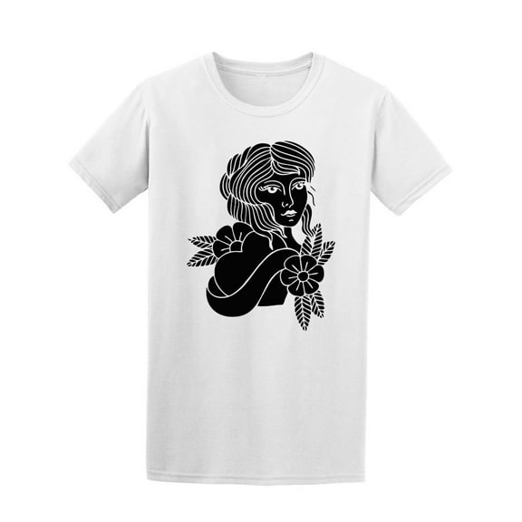 Girl Silhouette Hugging Heart T-Shirt Men -Image by Shutterstock, Male x-Large