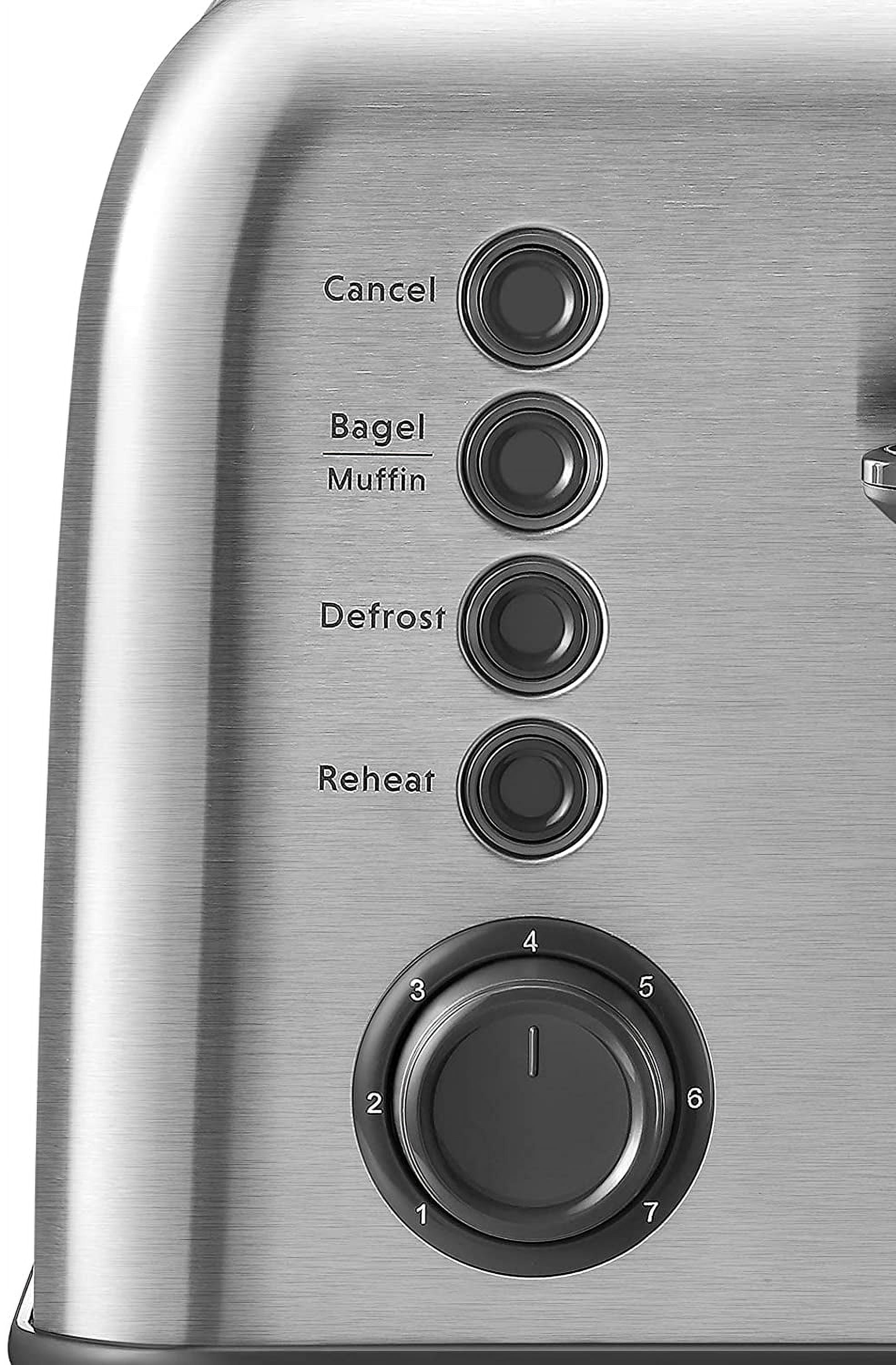 DT620 2-Slice Toaster, Extra Wide Slots, Retro Stainless Steel with High Lift Lever, Bagel and Muffin Function, Removal Crumb Tray, 7-Shade Settings,Cozy Greenish