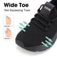 thumbnail image 2 of Zapatillas ZOVE con punta ancha para mujer, extra anchas, 8803, negras, 2 of 7