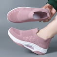 thumbnail image 5 of GUOBIOZIY Women's Walking Shoes Slip-on - Sneakers Ladies Work Mesh Casual Running Jogging Shoes (Pink,7.5), 5 of 5