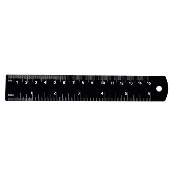 Aluminum Ruler with Clear Scale Metric Measurement Ruler Easy to Carry for Machinists Students & Precise Drafting Tasks