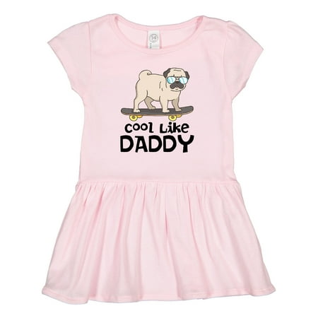 

Inktastic Pug - Cool Like Daddy Gift Toddler Girl Dress