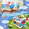 thumbnail image 3 of Montary 6-in-1 Inflatable Bouncer w/ Basketball & Slide - 187"x122" Indoor/Outdoor Kids Play Center (Blower Included), 3 of 7