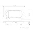 thumbnail image 4 of Brembo P83068N NAO BRAKE PADS Fits select: 2004-2006 LEXUS RX 330, 2007-2009 LEXUS RX 350, 4 of 4