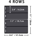 thumbnail image 4 of GHSDFBB Stamp Album Binder Stamp Protect Sleeve Album 10 Black PVC Inside Pages Stamp Pages, for Stamp Pages Collectors-4 Line, 4 of 7